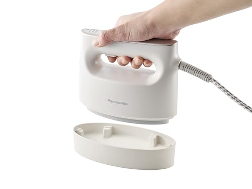 Panasonic 2 in 1 Hand garment steamer with soleplate, Steam & iron, Powershot function, 3 modes of soleplate temperature, Quick start up, Easy & portable, Ivory, NI-FS780CTH