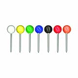ADVANTUS Medium Head Map Tacks, 3/8-Inch Shank, 3/16-Inch Head, Box of 250, Assorted Colors (MTA250)