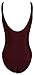 Women Monikini Swimsuit One Piece Sexy Cute Bathing Suits Lace-up U Back (L, Burgundy)