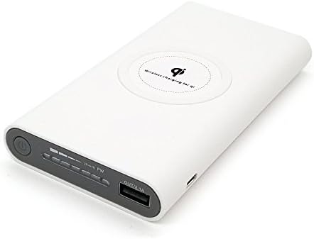 Wireless Qi Portable Charger & Power Bank | Battery Pack | 10000mah | White
