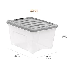 Amazon Basics Plastic Storage Containers with
