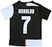 BIRDBOX Youth Sportswear C.Ronaldo Juve 7 Kids Home Soccer Jersey/Shorts Bag Keychain Football Socks Set (7-8 Years)