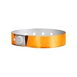 WristCo Premium Holographic Orange Plastic Secure