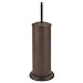 Bath Bliss Cylinder Free Standing Toilet Plunger & Holder, Water & Rust Resistant, Decorative, Bronze