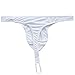 TIAOBU US Mens Strap O ring Thong Brief Underwear One Size White