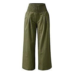 Womens Cargo Pants Leg Palazzo Pants for Womens