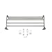 MODONA 24” Wall Mounted Towel Rack – Satin Nickel - 5 Year Warrantee