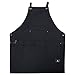 Work Apron With Tool Pockets, Upgraded Heavy Duty Canvas Tool Apron Workshop Apron With Quick Release Buckle Adjustable M To XXL (Black)