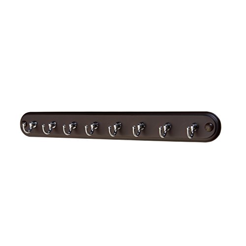 Modern eight (8) hook key rack by weirwood (espresso wo…