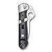 Spyderco Lil' Sub-Hilt Folding Knife - Black G-10 Handle with PlainEdge, Hollow Grind, CPM S30V Steel Blade and LinerLock - C224GP