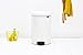 Brabantia New Icon Step Trash Can (5.3 Gal/White) Soft Closing Kitchen Garbage/Recycling Can with Removable Bucket