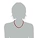 JANE STONE Fashion Faux Turquoise Necklace Acrylic 5-Row Multi-Layered Collar Women (Red 2)