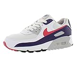 Nike Women's Air Max 90 Shoe, White/Eggplant/Flare