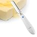 Antizer Butter Spreading Cheese Melting Ice Cream Heating Kitchen Knife Fast Heating Up With Stainless Steel Blade And Rechargeable Lithium Ion Battery For Breakfast Or Dinner White Color