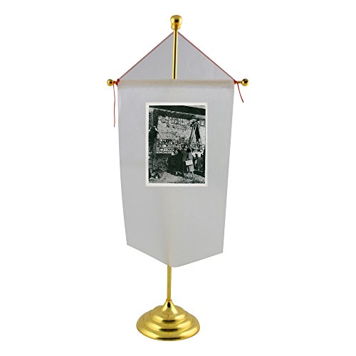 Table flag with World War II. Unique "Wall Of Remembrance"