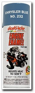 PlastiKote 232 Chrysler Blue Engine Enamel, 12 oz.