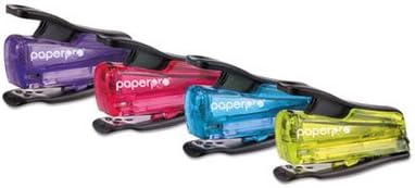 inJOY 12 Nano Mini Stapler, 12-Sheet Capacity, Assorted Translucent Set