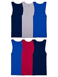 Fruit of the Loom Men's Tag-Free Tank A-Shirt, 6
