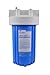 3M Aqua-Pure AP800 Series Whole House Filter Housing AP801B, 5639201, Large Diameter, Blue Sump, 10 in