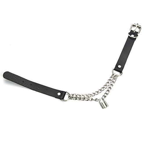 No-Branded-Sexy-Blocco-Gotica-della-Catena-della-Collana-Punk-Choker-Collare-di-Cuoio-Goth-Lucchetto-del-Pendente-Kawaii-Rave-xuchayuo