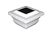 Classy Caps SL078W 4x4 Regal Solar Post Cap - White – High-Performance Solar LED Lights, Durable PVC (Vinyl) Construction, Weather-Resistant, Ideal for Outdoor Posts, Warm & Cool Light Modes