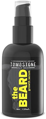 Tombstone The Beard Growth Enhancing Serum - Grow Richer, Fuller, Longer Looking and Softer Facial Hair - Best for Beard Care Products 4 oz