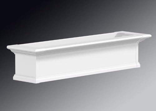 48 in. Yorkshire Window Box in White