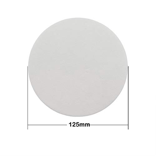 PZRT 1-Pack 12.5cm Qualitative Filter Paper Fast Speed Round Laboratory Filter Paper Chemical Analysis Industrial Oil Testing Funnel Filter Paper