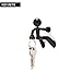 PELEG DESIGN Key Pete Magnetic Key Holder - Decorative Magnetic Key Hook for Refrigerator Door & Metal Surfaces - Strong Magnet, Holds up to 30 Keys - Unique Novelty Design - Red - 2.36x3.15x2.76