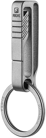 TISUR Belt Key Clip,Titanium Carabiner Key chain Ring Holder For