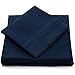 Cosy House Collection Everyday 1500 Series Bed Sheet Set - Ultra Soft & Cool Hotel Bedding - Deep Pocket - Wrinkle, Stain and Fade Resistant - 4 Piece Set (King, Navy Blue)