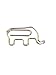 Butler in the Home Animal Elephant Shaped Paper Clips 50 Count in Silver Tin and Silver Gift Box Great for Paper Clip Collectors or Zoo Animal Lovers (Silver Metal)