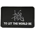 1Pc Black Metal Gear Solid to Let The World Be Patch Military Hook Loop Tactics Morale Applique Patches