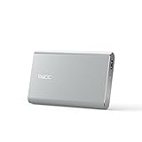 8000mAh Power Bank Portable USB Charger, iXCC Universal Compact External Battery Pack with 1-Feet Apple MFi Certified Lightning Cable - Gray