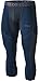 TSLA TM-MUC78-NVH_Large Men's Mesh-Panel Compression 3/4 Capri Baselayer Cool Dry Sports Tights MUC78