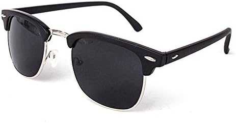 dieigrrvf Fashion Half Metal Sunglasses Classic Mirror Sun Glasses