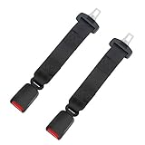 2 Pack 14.25'' Seat Belt Extender for Cars, 7/8 inch Metal Tongue E11 Safety Certified Seat Belt Extender for Most Cars