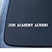 Jedi Academy Alumni Decal Vinyl Sticker Auto Car Truck Wall Laptop | White | 8