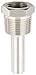 PIC Gauges TW-SS02-23S2 316 SS Standard Thermowell for Industrial Bimetal Thermometers, Stepped Style, 2-1/2