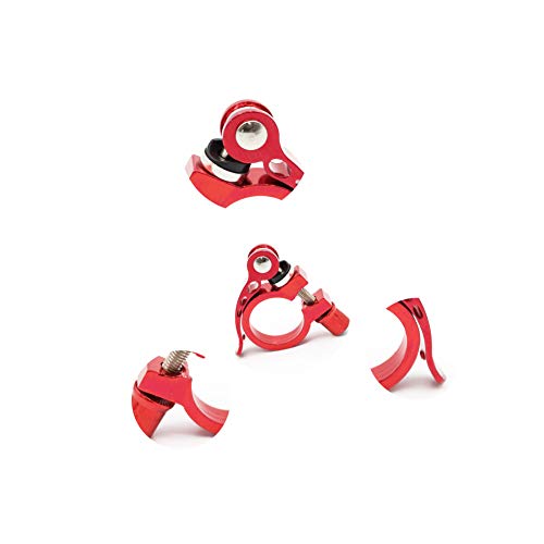 Bicycle Quick Release Seat Post Seatpost Clamp Durable 31.8mm Bike Seatpost Clamp for Bike Cycling Lock Red - Thumbnail 4