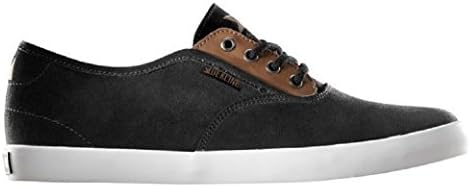 Dekline Daily Men's Skateboard Shoes (11.5, Black/Camel Suede/Leather)