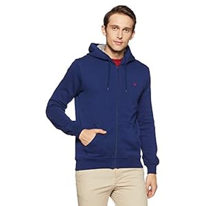 Allen Solly Men Cotton Hooded Neck Sweatshirt