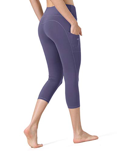 ALONG FIT Yoga Capris with Pockets for Women Tummy Control Yoga Leggings for Workout Running