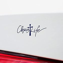 Decal Stickers Of Fancy Script Christ Life S