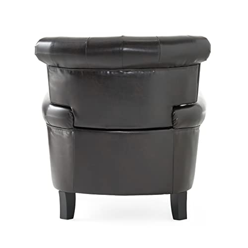 Christopher Knight Home Greggory Leather Club Chair, Hazelnut Pricepulse