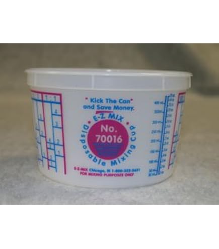 Amazon.com: E-Z Mix EMX-70016 1-Pint Plastic Mixing Cups, Box of
