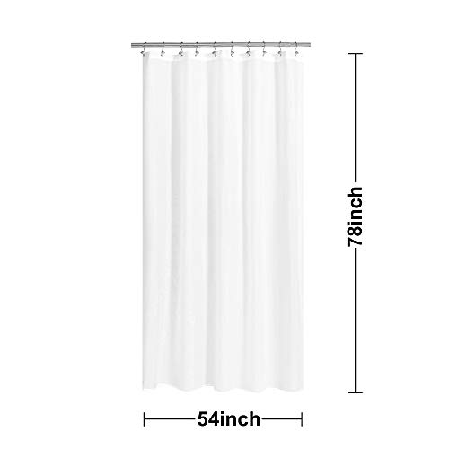 N&Y HOME Fabric Shower Curtain Liner 54 x 78 inches Bath Stall Size