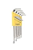 Bondhus 16937 Set of 13 Balldriver L-wrenches with BriteGuard Finish, Long Length, sizes .050-3/8-Inch