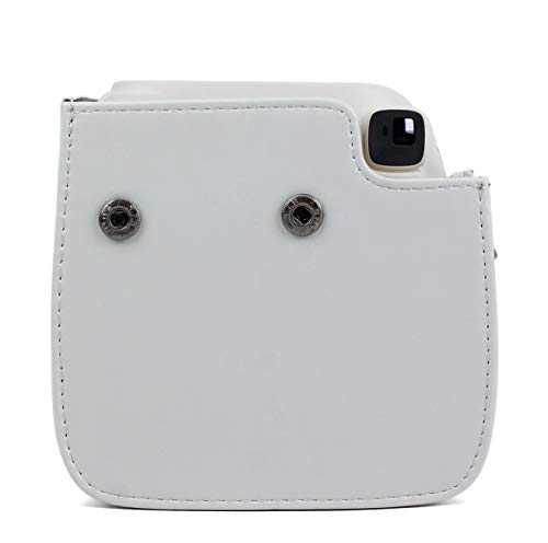 DKEnjoy Compatible Fuji Instax Mini 8/8+/9, PU Leather Camera Case Bag with Adjustable Strap for Fujifilm Instax Mini 8/8+/9 Instant Film Camera (Gray)