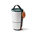 Black+Blum Lunch Pot Leak Proof, Round Food Snack Storage Pot, Perfect for Lunch on The Go, 2 x Watertight Stackable Containers with ‘Spork’, Ocean